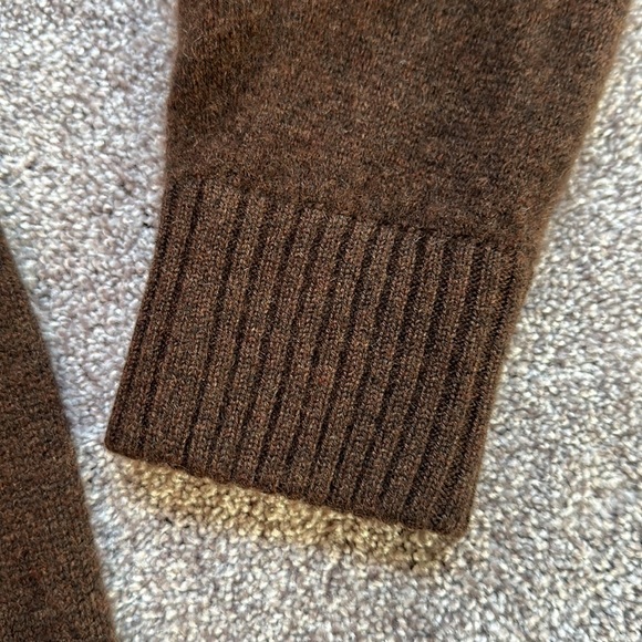 NWOT Vince Raglan Sleeve Cashmere Cardigan in Brown (Small)-Perfect Fall Sweater - Picture 6 of 13